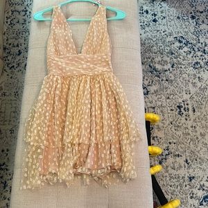 Anthropologie dress peach